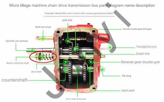 Fermi Gearbox Trasmissione 2024 Accessori per macchine agricole Zhongshen Weima